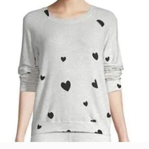 Philosophy Lightweight Pullover Round Neck Cross Front Hemline Sweatshirt Size S